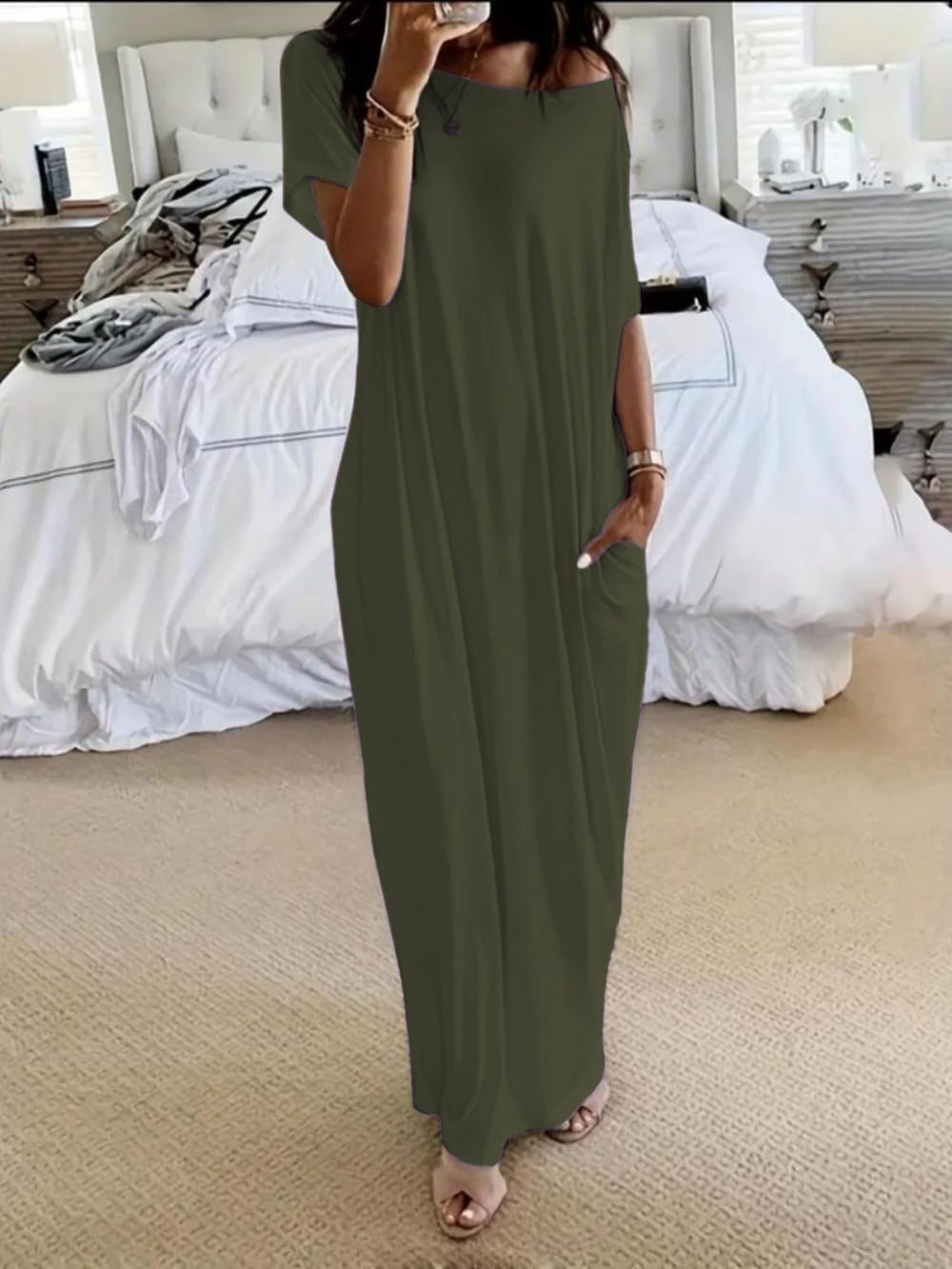 Dress Women - Asymmetric Off-Shoulder Dress