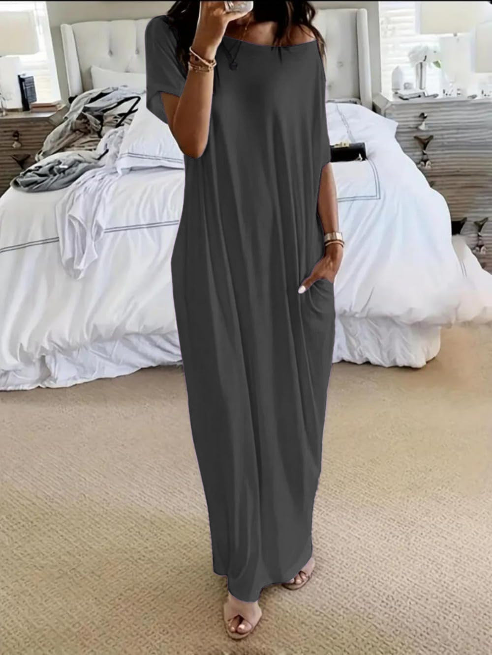 Dress Women - Asymmetric Off-Shoulder Dress