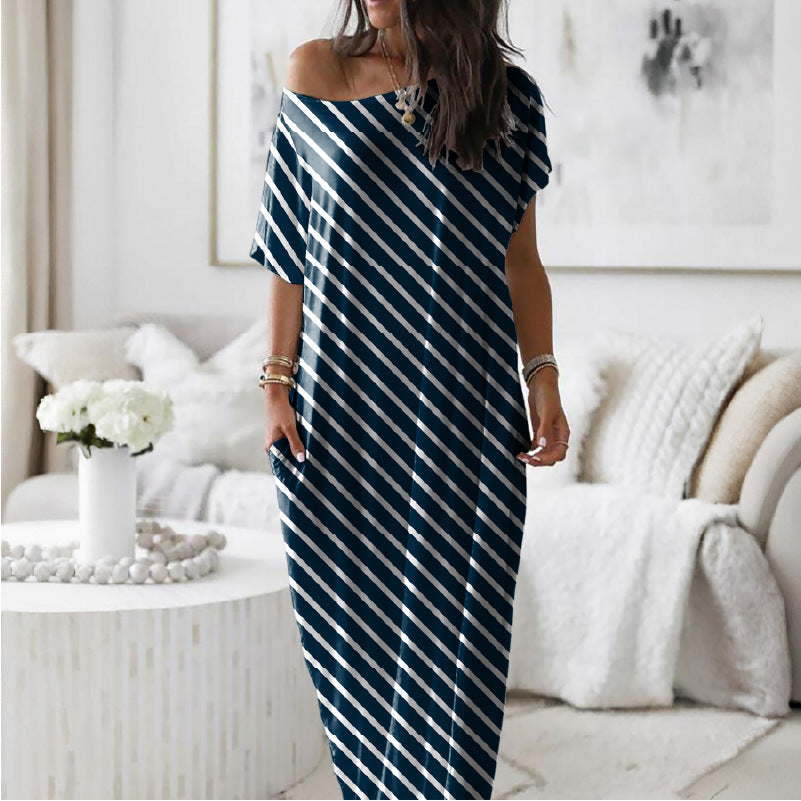 Dress Women - Asymmetric Off-Shoulder Dress