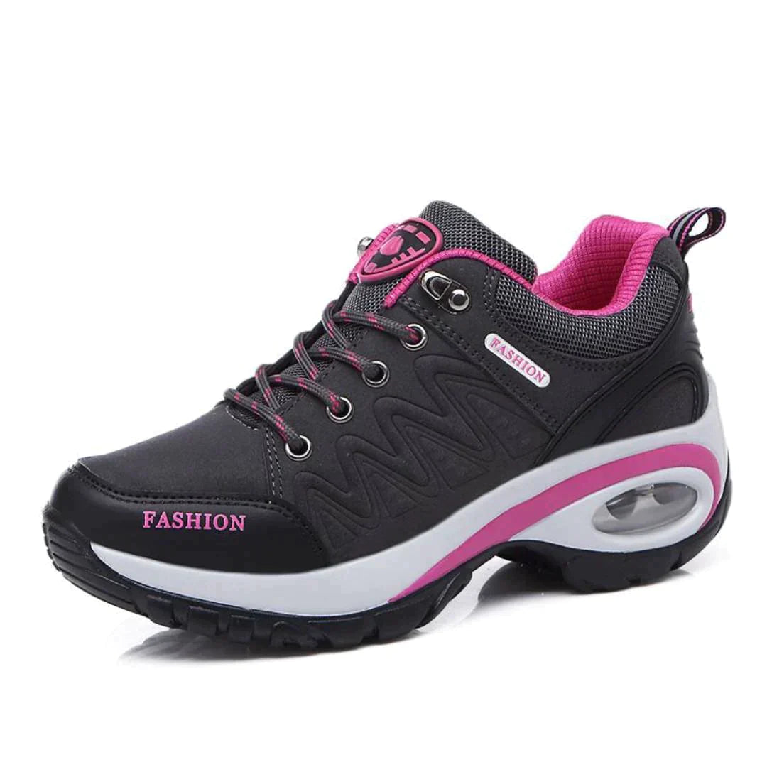 Sneakers Women - Cushioned Trainers with Lace-Up Front