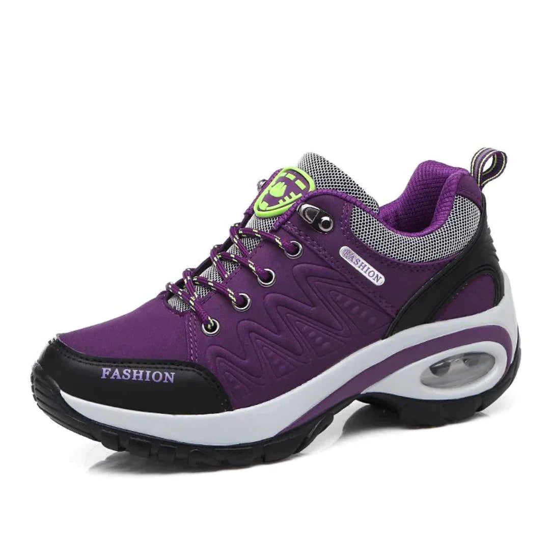Sneakers Women - Cushioned Trainers with Lace-Up Front