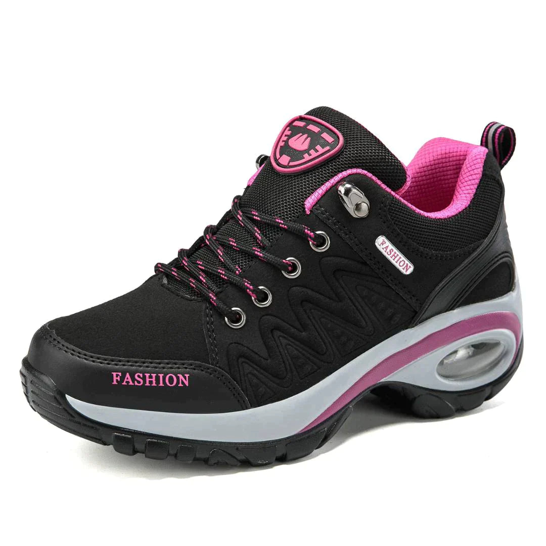 Sneakers Women - Cushioned Trainers with Lace-Up Front