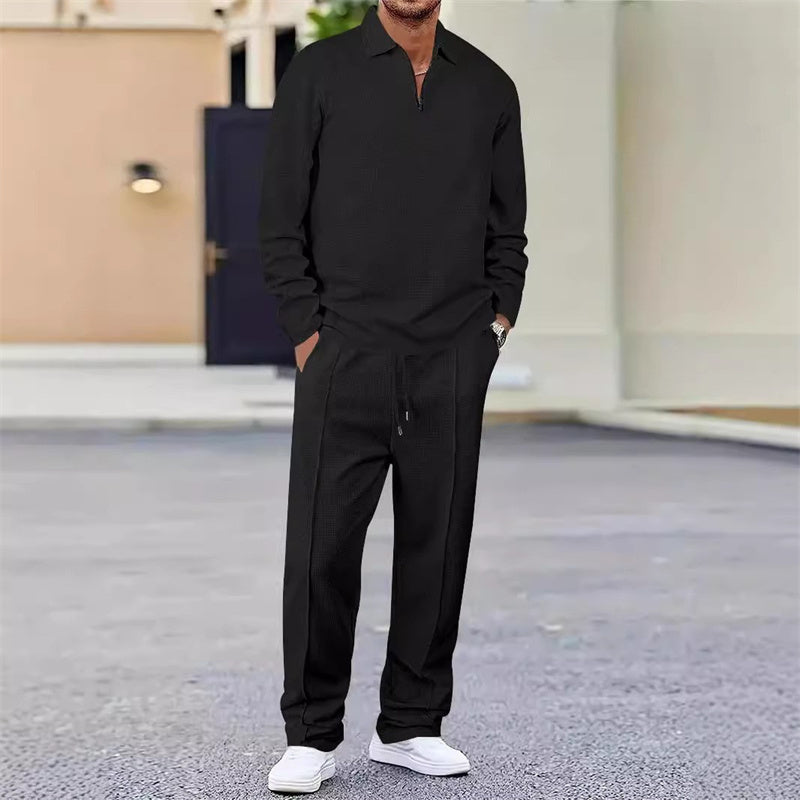 Set Men - Waffle Knit Two-Piece Outfit