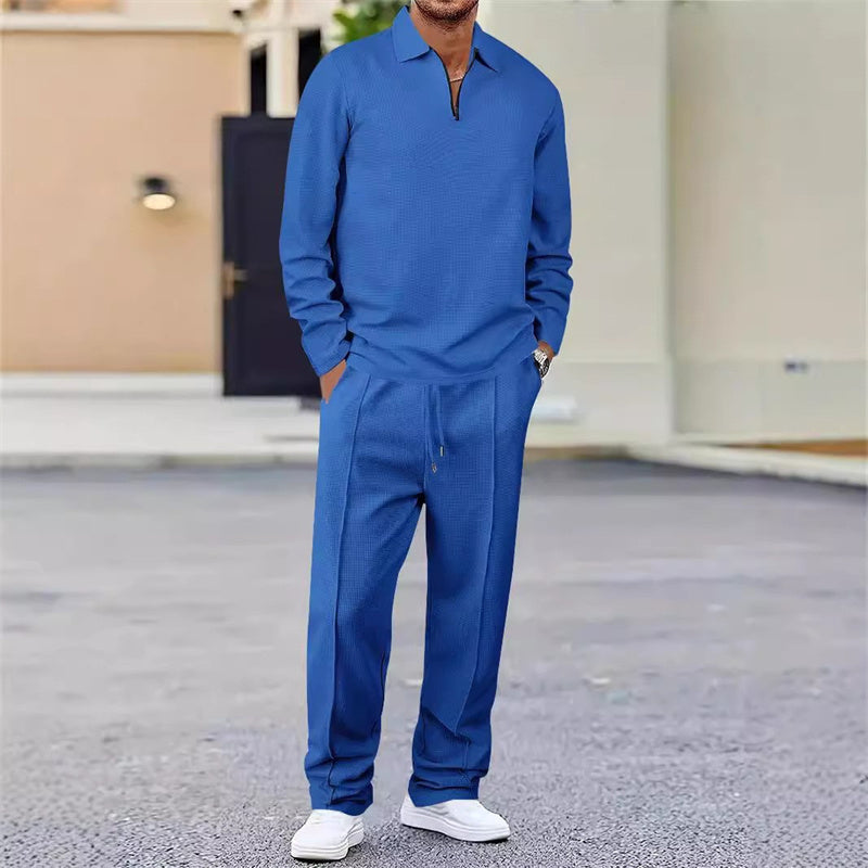 Set Men - Waffle Knit Two-Piece Outfit