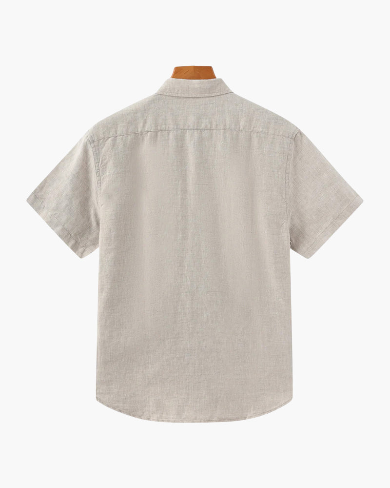 Shirt Men - Linen Breathable Regular Fit Shirt