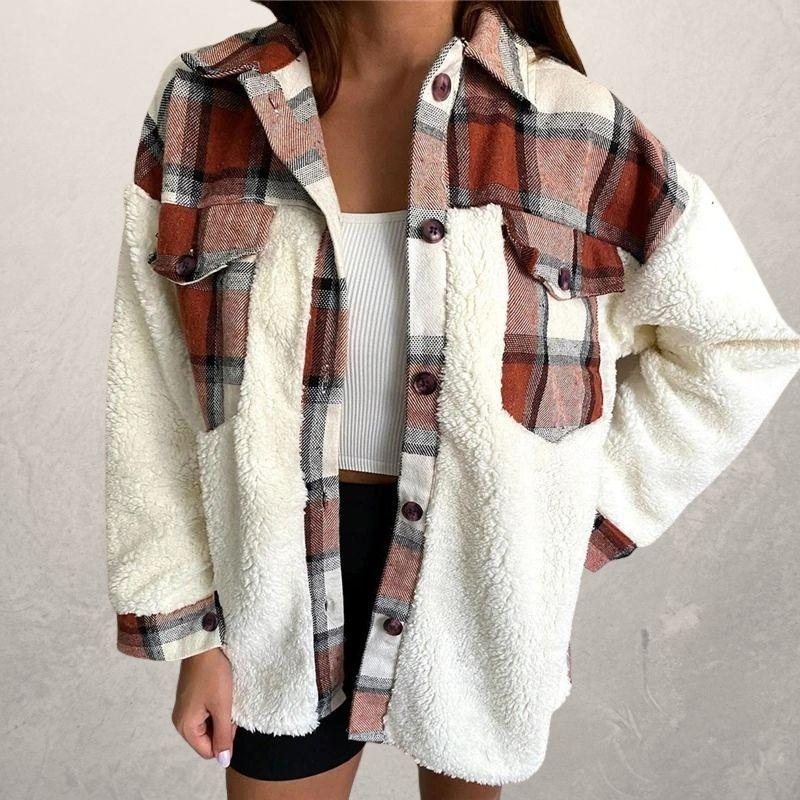 Jacket Women - Cotton Detail Casual Jacket with Pocket Detail