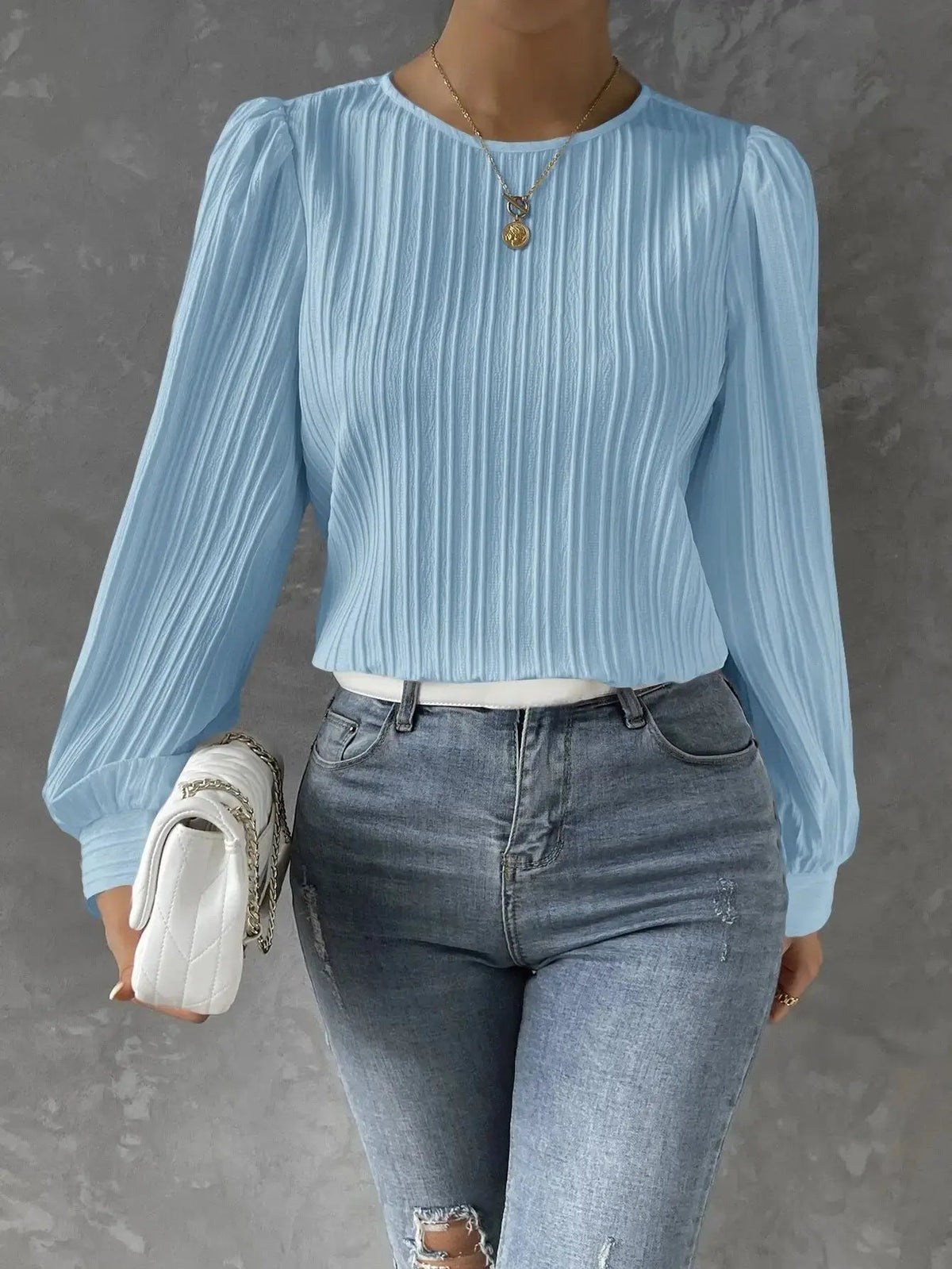 Blouse Women - Lightweight Long Sleeve Blouse
