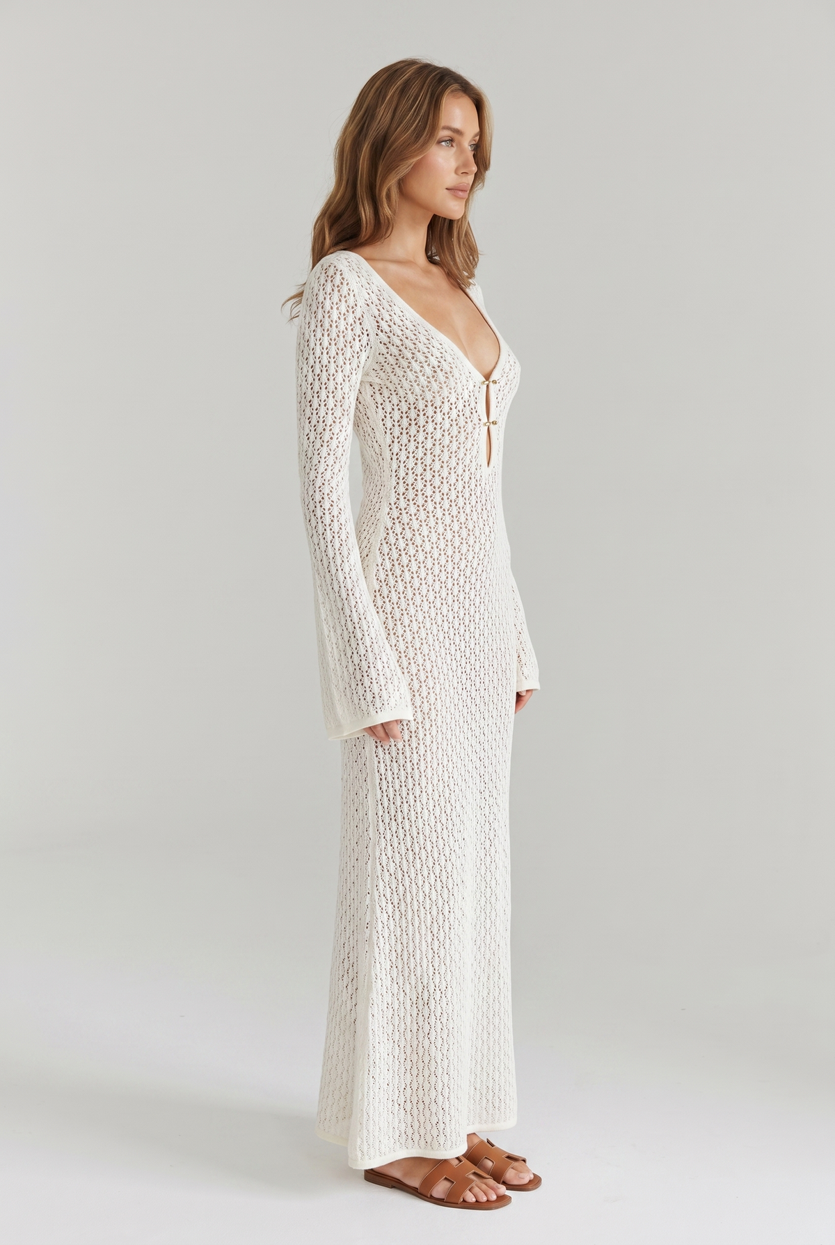 Maxi Dress Women - Button Front Summer Dress