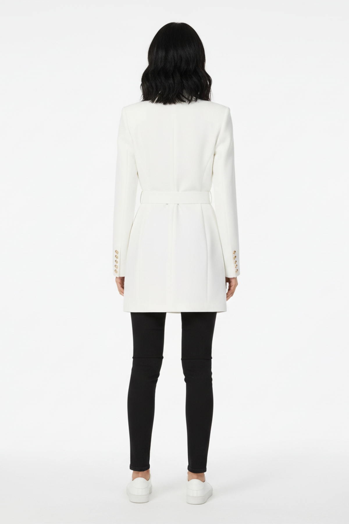 Dress Women - Mini Blazer Business Dress with Button Front