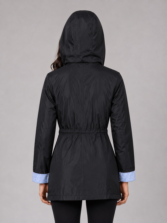 Rain Jacket Women - Lightweight Hooded Rain Jacket